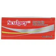 Sculpey III Modelling Clay Red Hot Red 227g