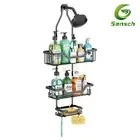 Thick Metal Shower Caddy Stainless Steel w/ Hang Hook Bathroom Shower Organiser