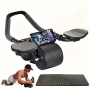NNETM Automatic Rebound Abdominal Wheel with Elbow Pad