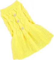 Zerodeko Pet Spring Sweater Dress for Dogs Cats Puppy Wool Dress Two-Legged Clothing Stylish Checked Blazer XXS Size