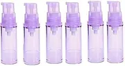 erioctry 5ML Airless Pump Bottle-Empty Refillable Airless Vacuum Pump Cream Lotion Bottle Travel Bottles Toiletries Liquid Container for Cosmetic Make-up Pack of 6 (Purple)