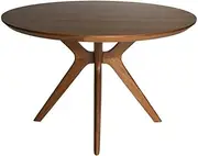SK Designer Living Doreen Collection | Round Wood Dining Table | 120cm - Walnut