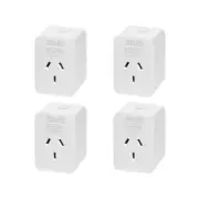 Arlec Grid Connect Smart Plug In Socket PC191HA-4 With Energy Meter - 4 Pack