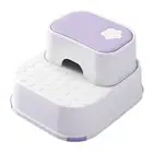 Double Step Stool Children Kitchen Counter Toddler with Toy Storage Function