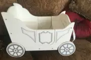 Pottery Barn Kids Royal Doll Carriage Toy Wooden NLA