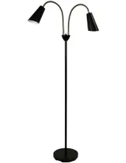 [Oriel Lighting] Walt Twin Floor Lamp Antique Brass