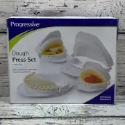Progressive Dough Press Set 4 Piece Calzones Empanadas Turnovers NEW
