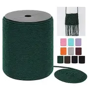 Macrame Cord 4mm x 240Yards (722Feet), Colored Cotton Macrame Rope - 3 Strands