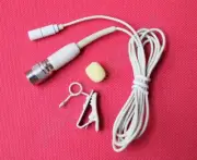 Beige ME2 Lavalier Microphone For Audio-Technica Wireless Lapel Clip-On Mic