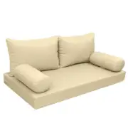 |SLIPCOVER ONLY|S2 Daybed Mattress Bolster Backrest Cover Knife Edge Queen AD103