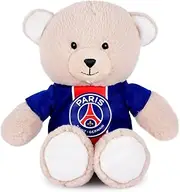 PSG - Plush Toy Mascot Bear - 23 cm - Official Licensed Paris Saint-Germain Product - Removable Paris Jersey with Stripes Hechter - Teddy Bear Very Soft - Souvenir PSG for Children & Fan Football -