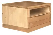 MD Malhouse Solid Timber Lamp Table with 1 Drawer & Niche