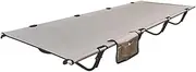 FIRSTONE Camping Cot Bed, Ultralight Portable Backpacking Cot Folding Sleeping Bed for Outdoor Traveling Camping Hiking (Beige)