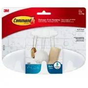 3M 70006900784 Command Bathroom Multi-Hook BATH21-ES Frosted [70006900784]