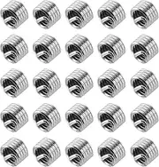 uxcell 50pcs Wire Thread Inserts 1/4-20 UNC 1D(1/4") 304 Stainless Steel Helical Type Coiled Thread Repair Kit Wire Screw Threaded Sleeve Sheath for Mechanical Equipment