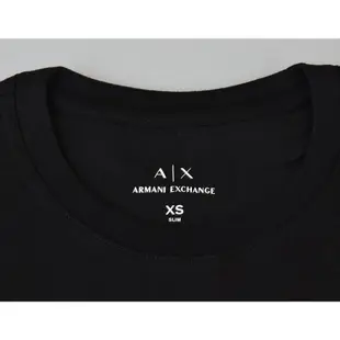 A│X Armani Exchange經典字母LOGO造型純棉短T(XS/S/M/黑x白字)