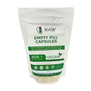 Empty Pill Size 1 Vegetarian Clear Capsules Clear Veggie Pill Caps Vegan Vcaps