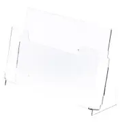 Clear Acrylic Paper Literature Holder (Countertop), Fits 8.5" x 11" Documents