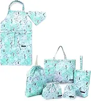 COLORFUL CANDY STYLE NT600600 Disney School Entrance School Entrance 6-Piece Set, Lesson Bag, Shoe Case, Drawstring Bag, Gymnastics Clothing Bag, Lunch Bag, Cup Bag, Small Compartment, Apron, 130-160,