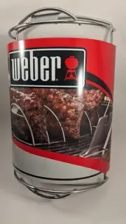 Weber Original RIB RACK Chrome Plated Steel Grill BBQ Roaster 6605 New