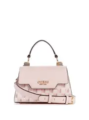 GUESS Pink Logo Hallie Mini Crossbody Bag
