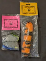 Super Fun Pet Stuff 12th Man Catnip Toys 2 Pack Mice & Caterpillar NEW USA Made