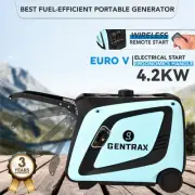 4.2KW GenTrax Inverter Generator Remote Start Portable Petrol Camping RV Backup
