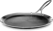 HexClad Hybrid Nonstick 30 cm Griddle Pan, Stay-Cool Handle, Dishwasher and Oven Safe, Induction Ready, Compatible with All Cooktops