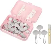 uxcell 16 Pcs Duvet Cover Pins to Hold Comforter Inside, Duvet Clips with Soft Fabric Material for Quilt Cushions Curtains, Gray (Cloud)
