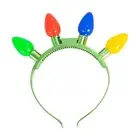 Pack Christmas Light up Headband with Colorful LED Glow Bulb for Kids Adults