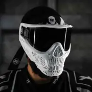 HK ARMY HSTL SKULL GOGGLE "GHOST" - WHITE W/ SMOKE LENS