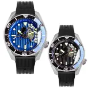 20ATM Tandorio 42.5mm Black Skeleton Dial Japan NH35A Automatic Mens Watch
