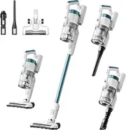 [EUREKA] RapidClean Pro Cordless Cleaner for Hard Floors Lightweight Vacuum LED Headlights, Convenient Stick and Handheld Vac, Blue, NEC280TL