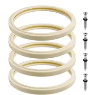 Light Lens Gasket, Water-Resistant Lamp Niche Gasket Stainless Steel Light Screw, Protective Replacement Fixture Transform Parts for Indoor Outdoor