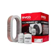 Ryco 4WD Air Oil Fuel Filter Service Kit for Nissan Patrol GU TD42 Up to 2003