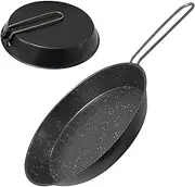 Camping Frying Pan | Portable Frying Pan 7.87 Inches | Non-Stick Skillet | Cookware with Folding Handle Design | Fryings Pan for Hiking Backpacking Outdoor Stoves