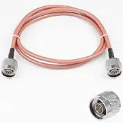 POBADY N to N Male Jumper N Male to N Male Low Loss Coaxial Cable RG400 3FT/1M for 3G 4G 5G LTE Antenna Ham Radio GPS WiFi