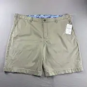 Tommy Bahama Shorts Mens 44 Beige Stretch Chino Casual 10” Boracay Preppy NEW