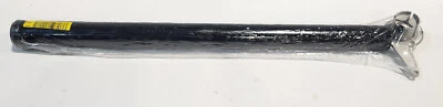 Richelieu 34 1/4 in. Black Metal Round Table Leg with Leveling Glide 61587090