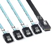 Mini SAS Cable Mini-SAS (SFF-8087) to SATA Forward Breakout Internal HBA RAID