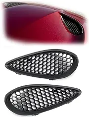Front Engine Hood Cover Grille Trim Bezel Black for Jeep Grand for Cherokee SRT 2012-2019 Car Bonnet Air Vent Frame Grill Accessories