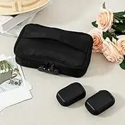 Lockable Toy Storage Bag, Portable Locking Storage Bag with Mini Zipper Box, Lightweight Locking Organizer Bag, Practical Lockable Bag, Convenient Lockable Storage Bag for Women Men