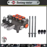 21 GPM 3 Spool Hydraulic Monoblock Double Acting Control Valve, SAE Ports