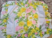 2pc Set Vintage NETTLE CREEK PILLOW SHAMS Cheery FLORALS Daisy Flowers RUFFLED