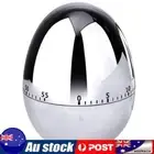 Egg Kitchen Timer Electronic Countdown Timer for Cooking Learning (Silver)