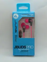 JLAB JBuds Pro Signature Earbuds w/Universal MIC + Track Control (Hot Pink) New