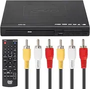 Zjyufy DVD Player for TV | 1080P EVD Player with AV Output VCD Player USB Multifunction Player with Remote Controller | 8.8x8.8x2.9 inch