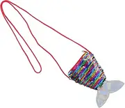 [CATIEBYE] Mini Mermaid Tail Crossbody Bag Sequin Toddler Coin Purse for Baby Girl Girls Bag