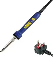 Hakko FX601 Portable Soldering Iron - Dial Temperature Control 240 to 540C 46W - Interchangeable Tip for Electronics, Stained Glass, High Power 230V UK Plug