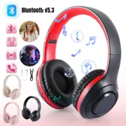 Bluetooth 5.3 Headphones Over the Ear Noise Cancelling Wireless Foldable Headset
